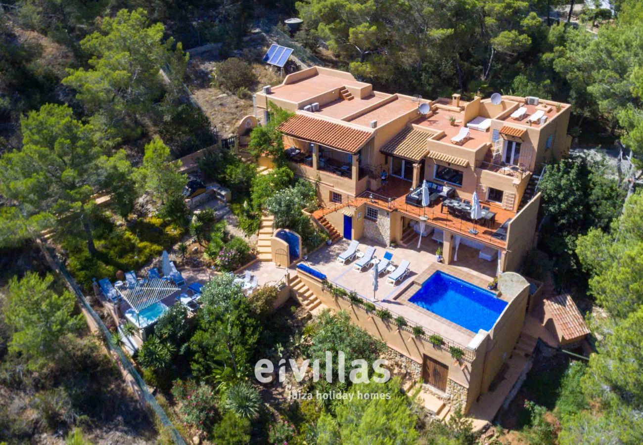 Aerial view of Casa Capricho Ibiza