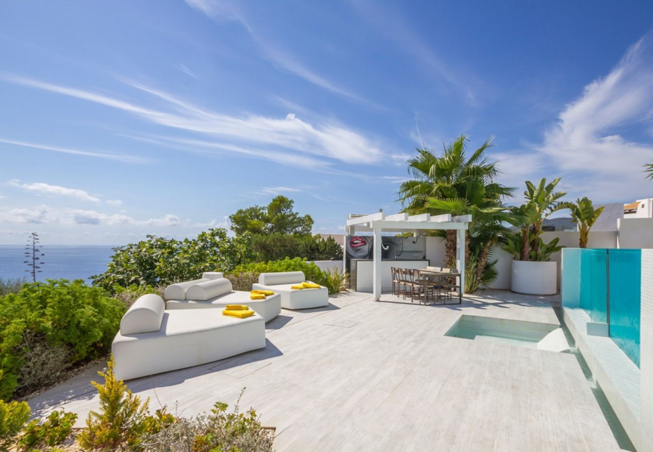 Incredible views from the terrace of the villa Bora, a luxury accommodation in Sant Josep de Sa Talaia.