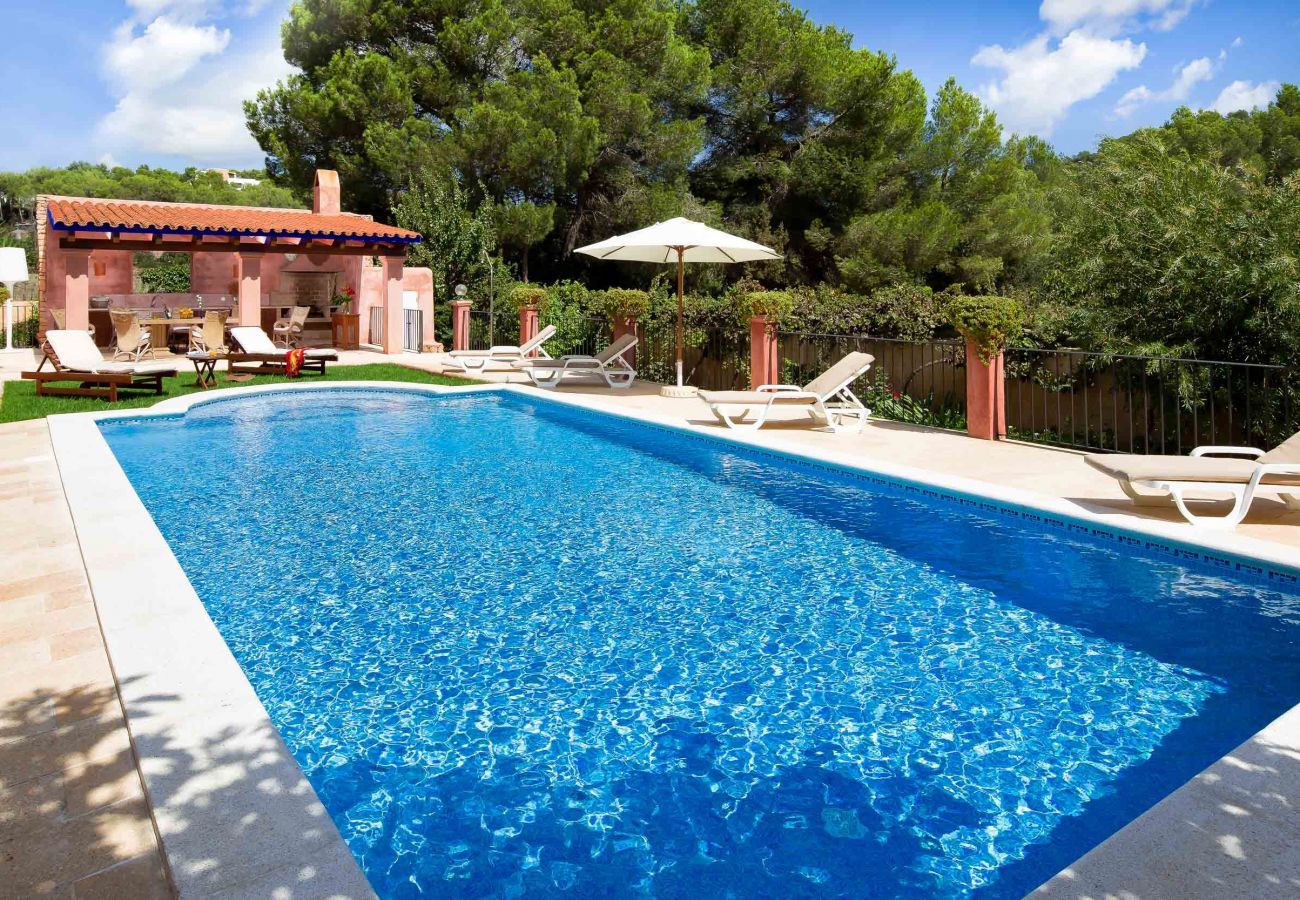 Private swimming pool of the rural villa